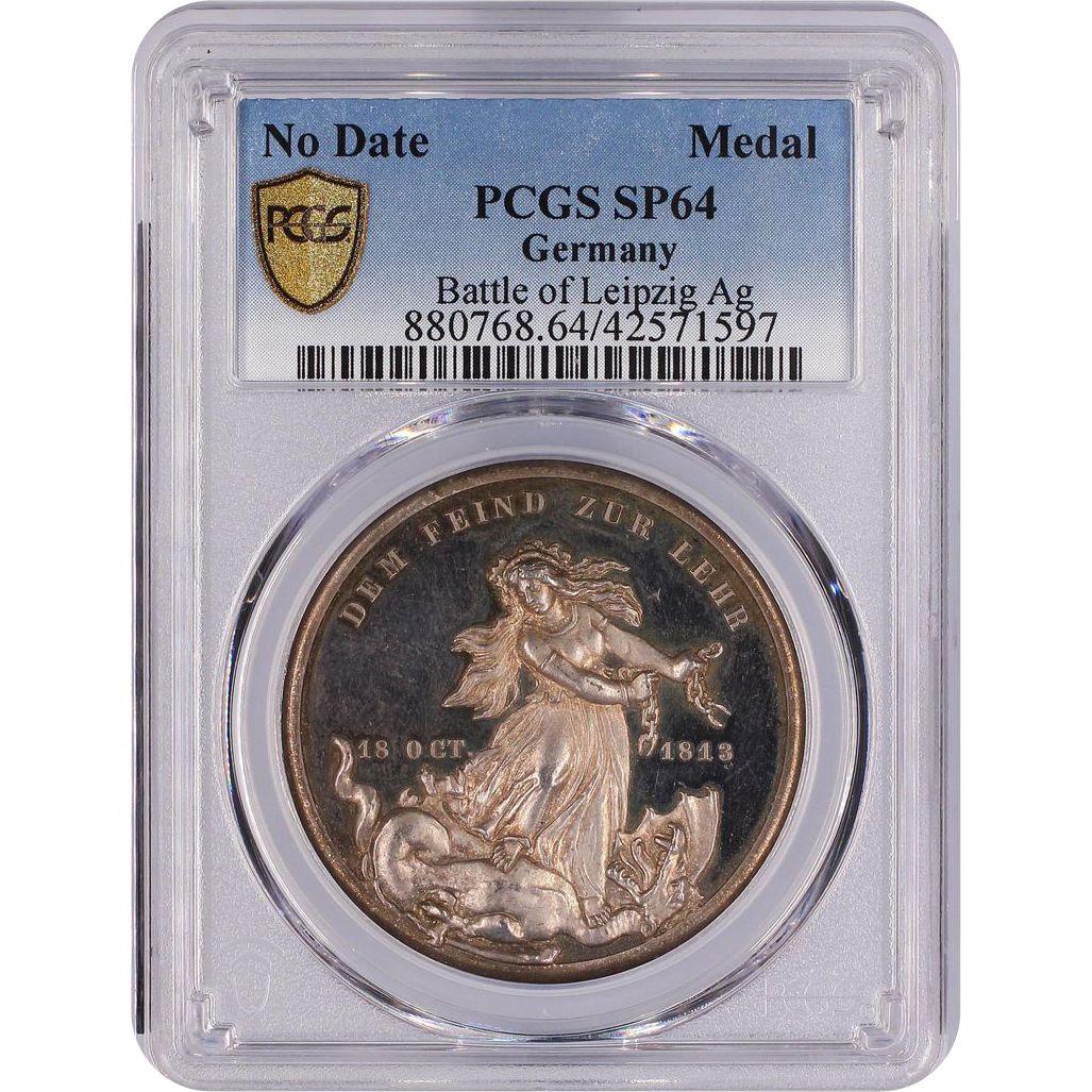 ドイツ ライプツィヒの戦い 戦勝50周年記念銀メダル【SP64】 - メルカリ