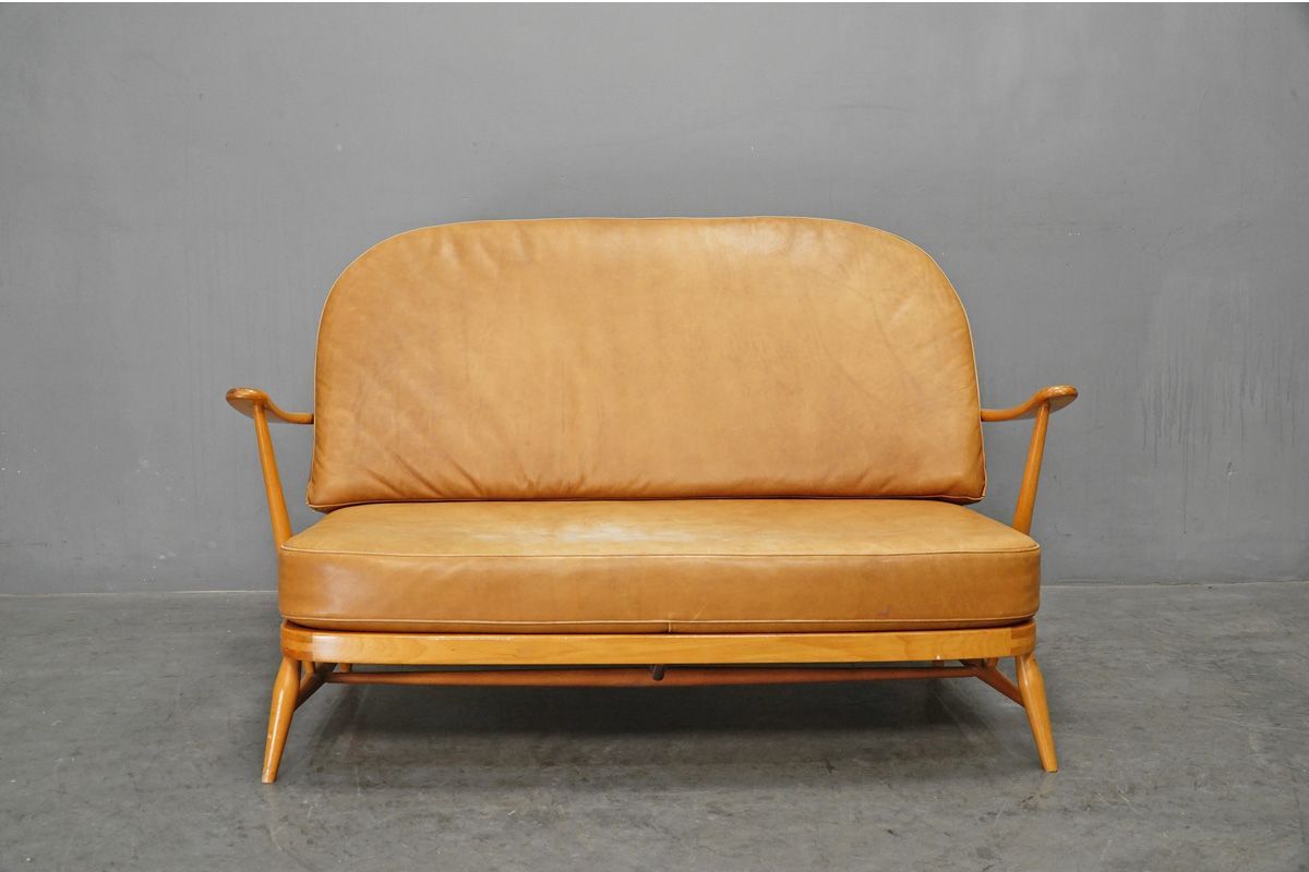 ERCOL(アーコール) ウィンザーソファ 2シーター(2人掛け) レザー 本革 
