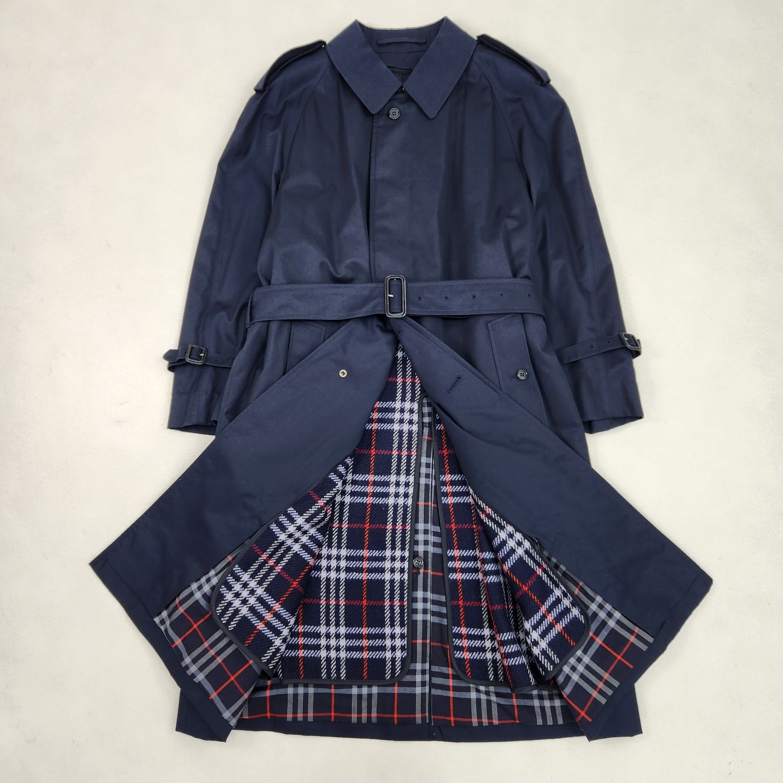 BURBERRY バーバリー トレンチコート ロング ノバチェック 英国 BURBERRY バーバリー トレンチコート ロング ノバチェック 英国