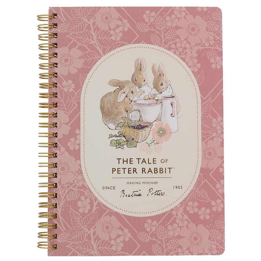 メール便】ピーターラビット リングノート リングノートA5 ピンク S＆C