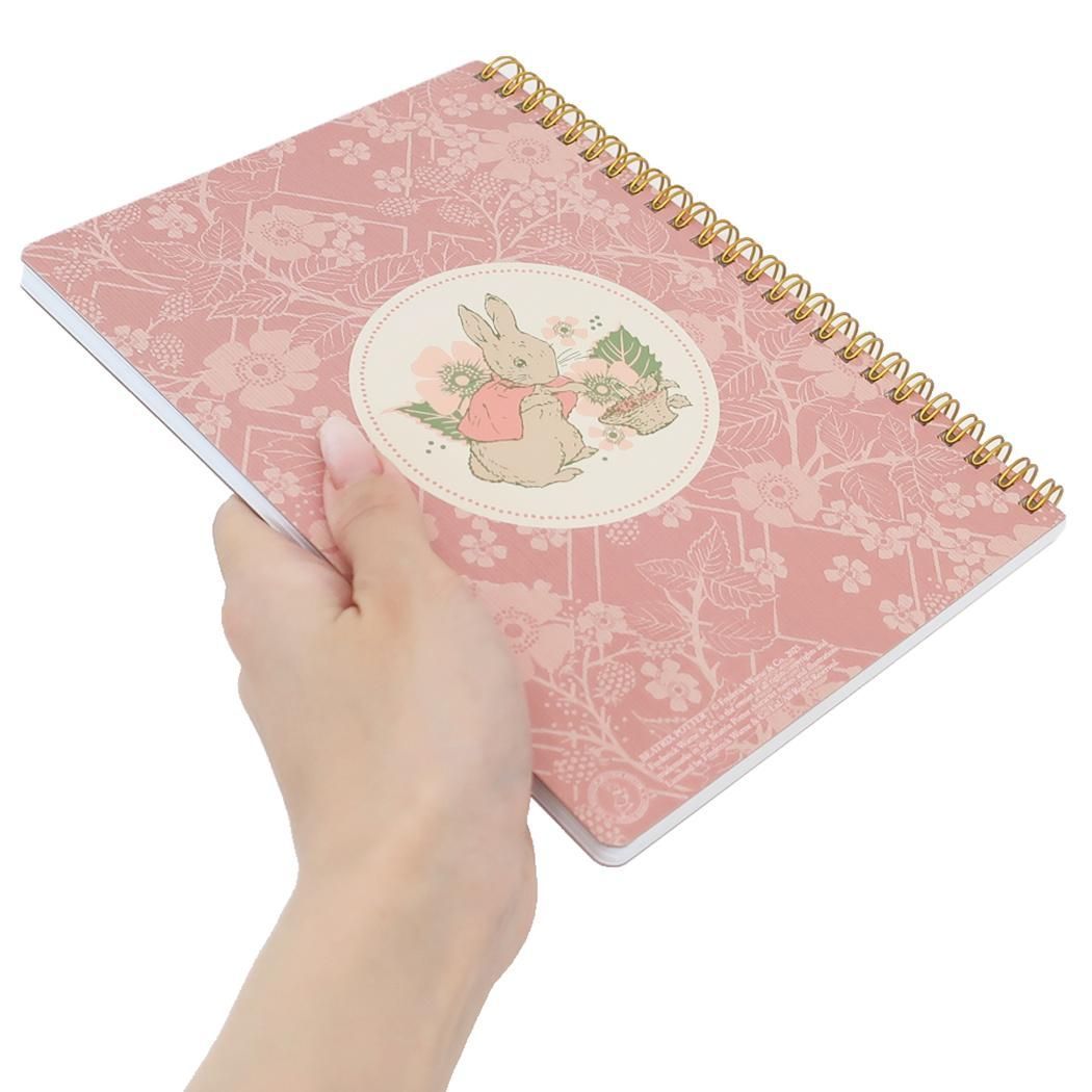 メール便】ピーターラビット リングノート リングノートA5 ピンク S＆C