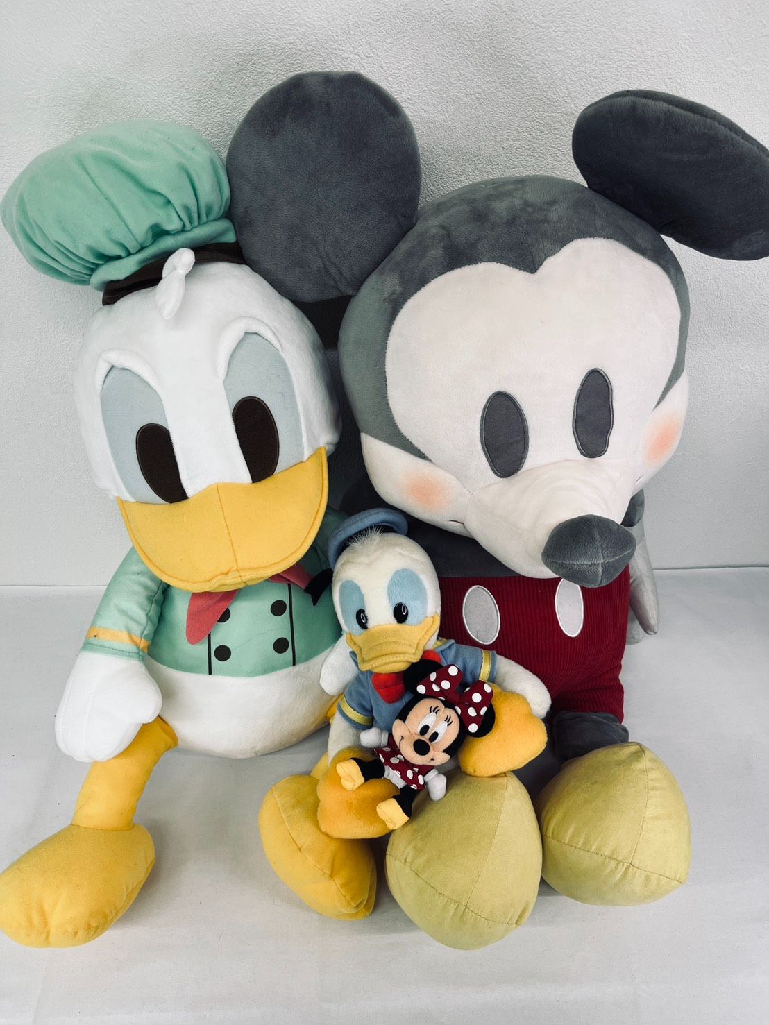 特大サイズ】ミッキー＆ドナルド 豪華ディズニーぬいぐるみ4点セット