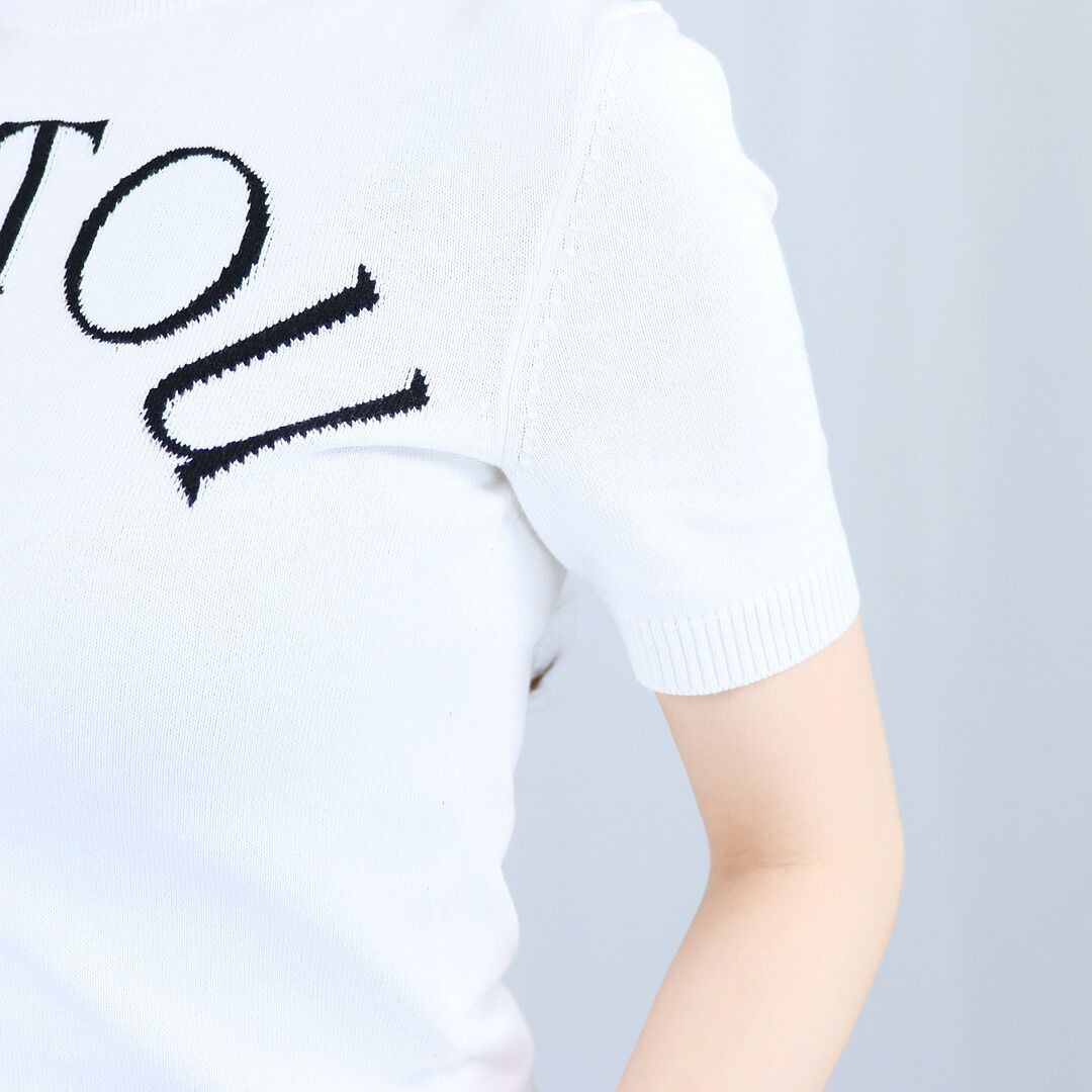 パトゥ PATOU レディース 半袖ニット ロゴニット クルーネックニット