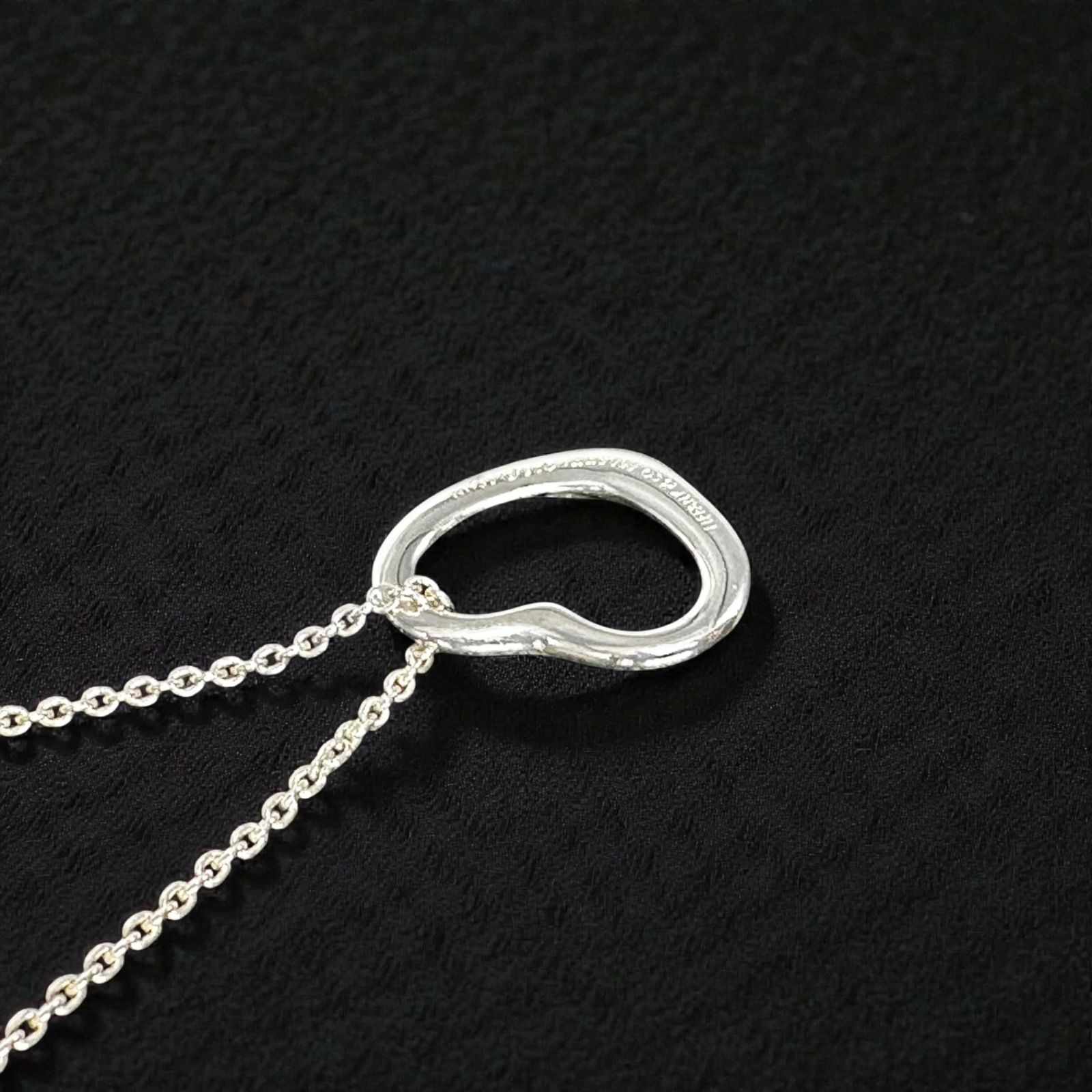 ティファニー オープンハート ネックレス シルバー 箱付 正規品 Elsa