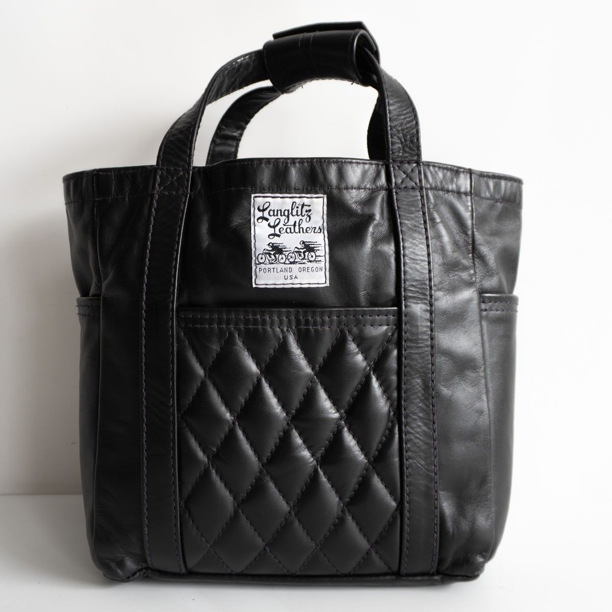 ※裁断済 Langlitz Leathers 60 Years of Langl 極美品】Langlitz Leathers【Small Tote Bag Padded Pocket W/Lining