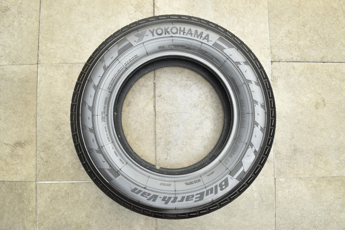 ①たろうくん 195/80R15 LT ヨコハマ ブルーアースVAN タイヤ、ホイール 【バリ溝LTタイヤ】ヨコハマ ブルーアース VAN RY55