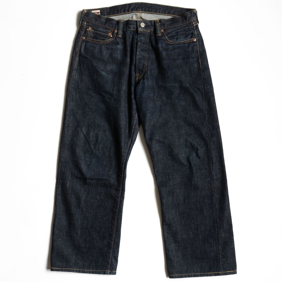 雰囲気抜群】 桃太郎ジーンズ【出陣クラシックストレート ボタンフライ