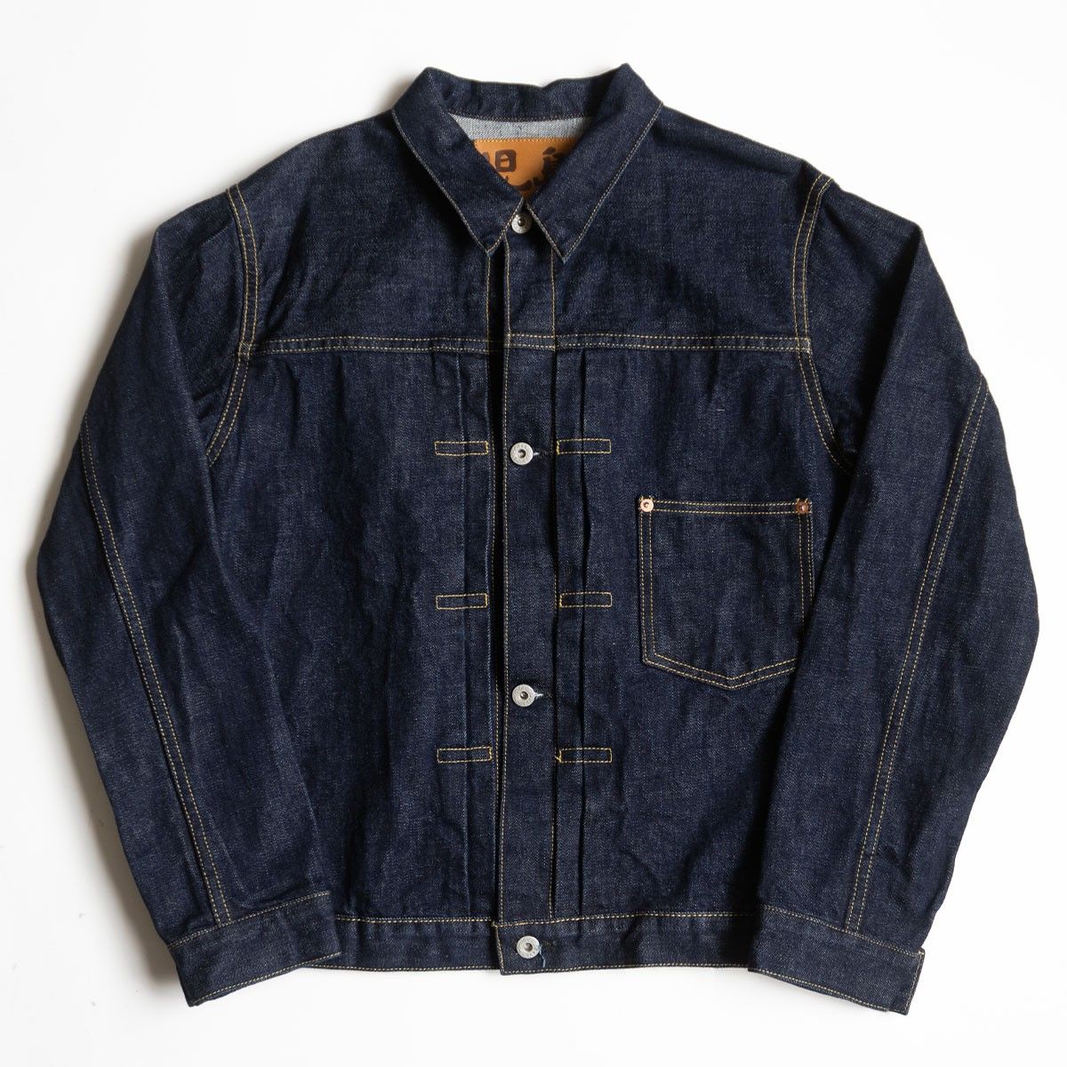 美品濃紺/ビッグサイズ】児島ジーンズ【1st デニムジャケット】L T