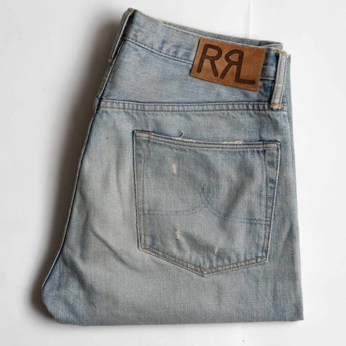 美品】 RRL 【SANDSTORM STRAIGHT-LEG JEANS】【アメリカ製】32×34 