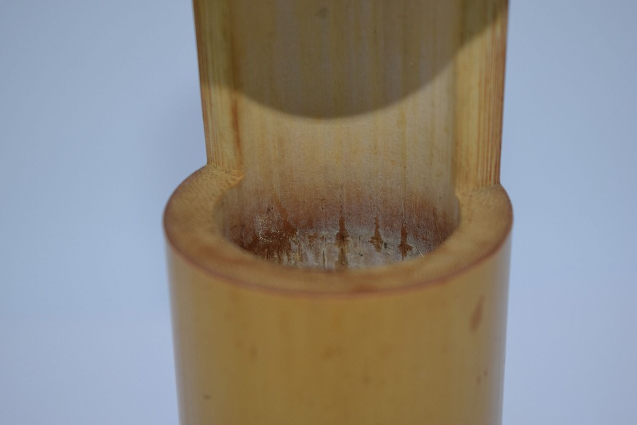 茶道具 花入 染み竹 一重切 08-9604 - メルカリ