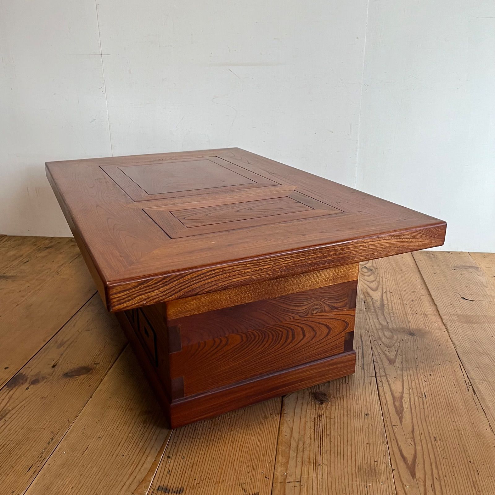 アンティーク 関西長火鉢 銅張り 古民家 家具 昭和レトロ 天然木材 欅