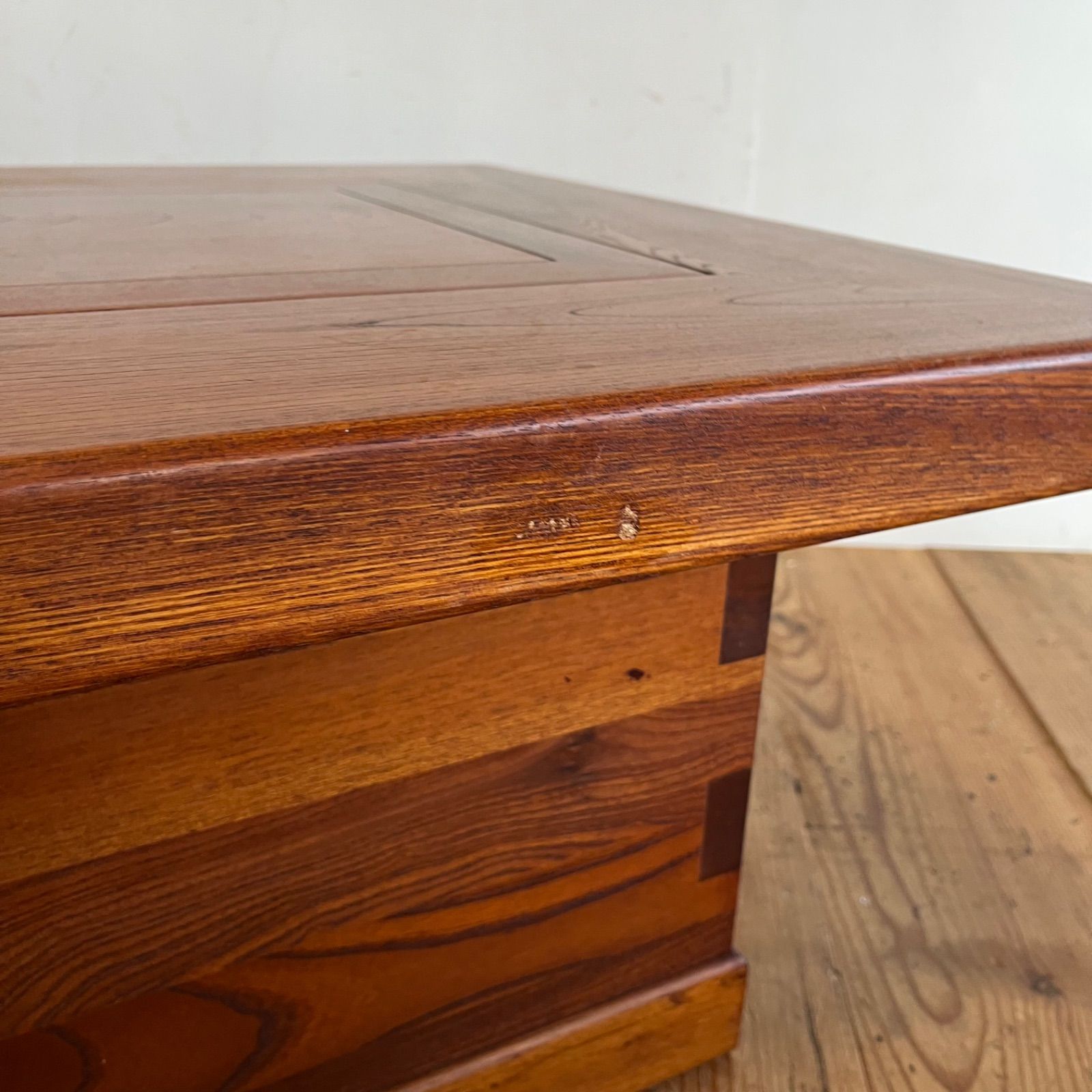 アンティーク 関西長火鉢 銅張り 古民家 家具 昭和レトロ 天然木材 欅