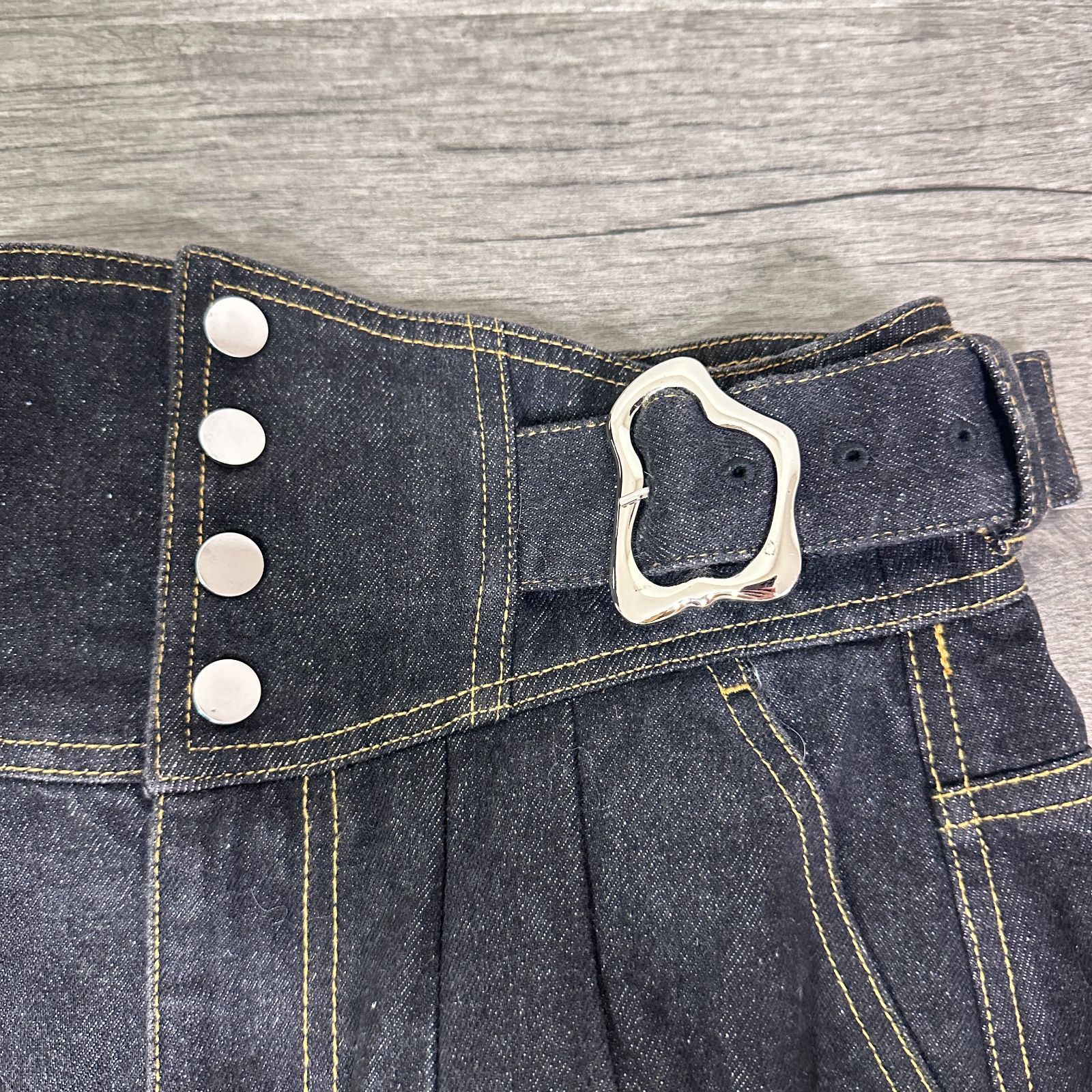 PAMEO POSE パメオポーズ 23SS Pete Denim Pants ハイウエスト バレル