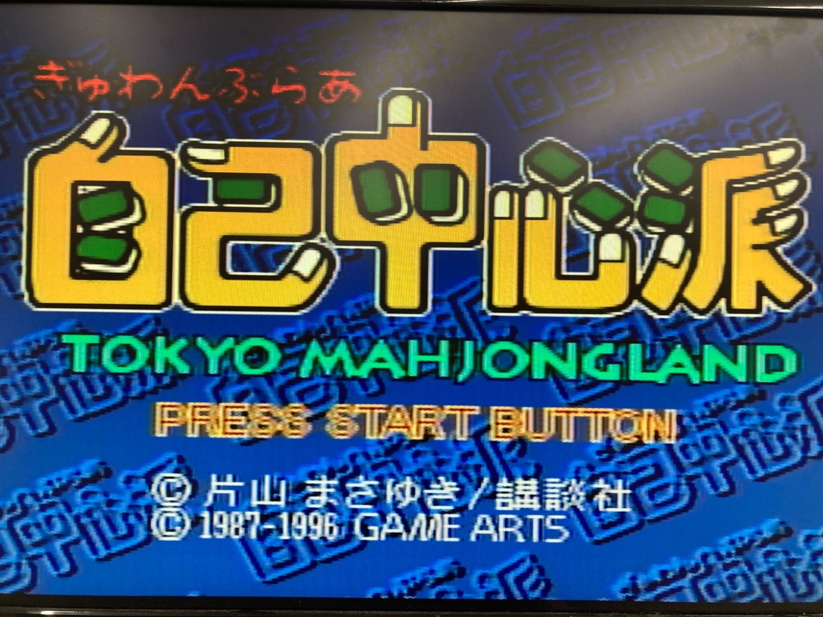 SEGA セガサターン ゲームソフト ぎゅわんぶらぁ自己中心派 トーキョー