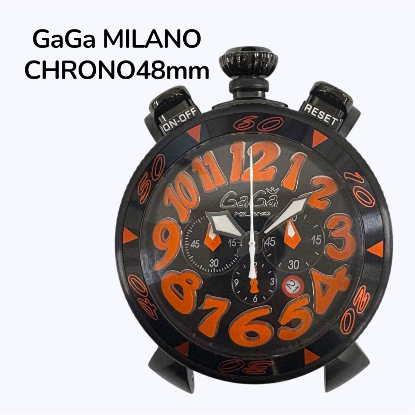 中古 GaGa MILANO ガガミラノ 6054.3 クロノ48mm ※ベルト無し - メルカリ