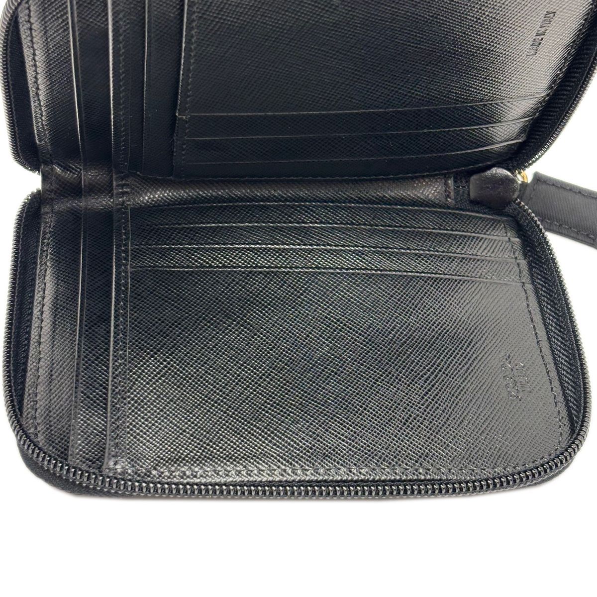 中古】 プラダ 財布 二つ折り財布 テスート ナイロン レザー ブラック