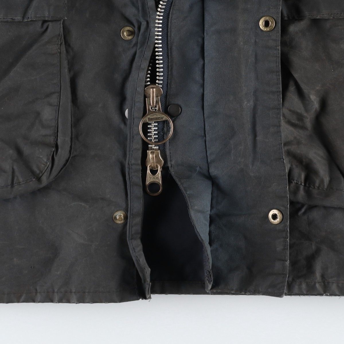 古着 80年代 バブアー Barbour BORDER ボーダー 2ワラント ワックス