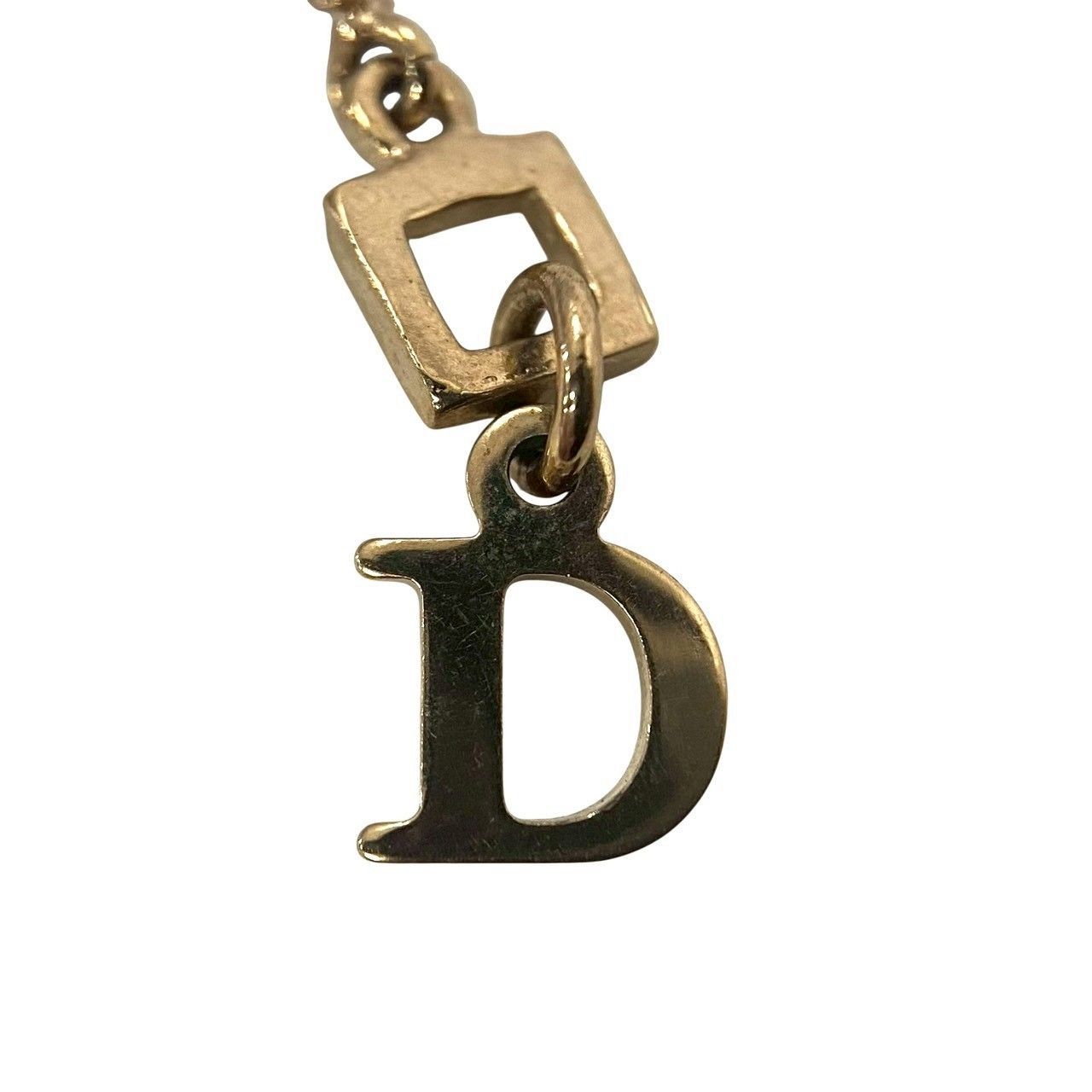 レディース M【Dior】1947 プレート ネックレス ゴールド/金 カラー 