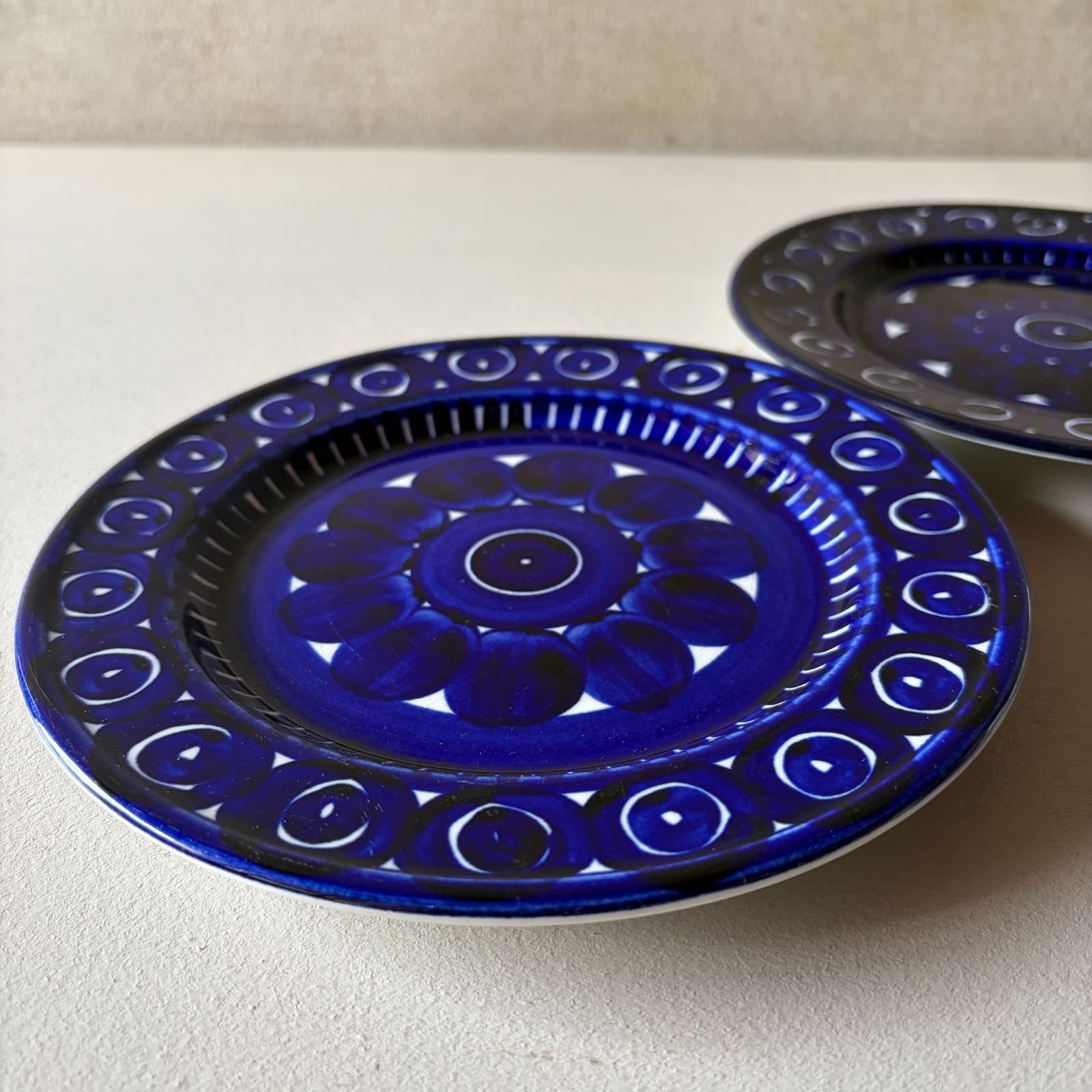 Arabia Valencia バレンシア プレート 19cm 2枚セット サイン