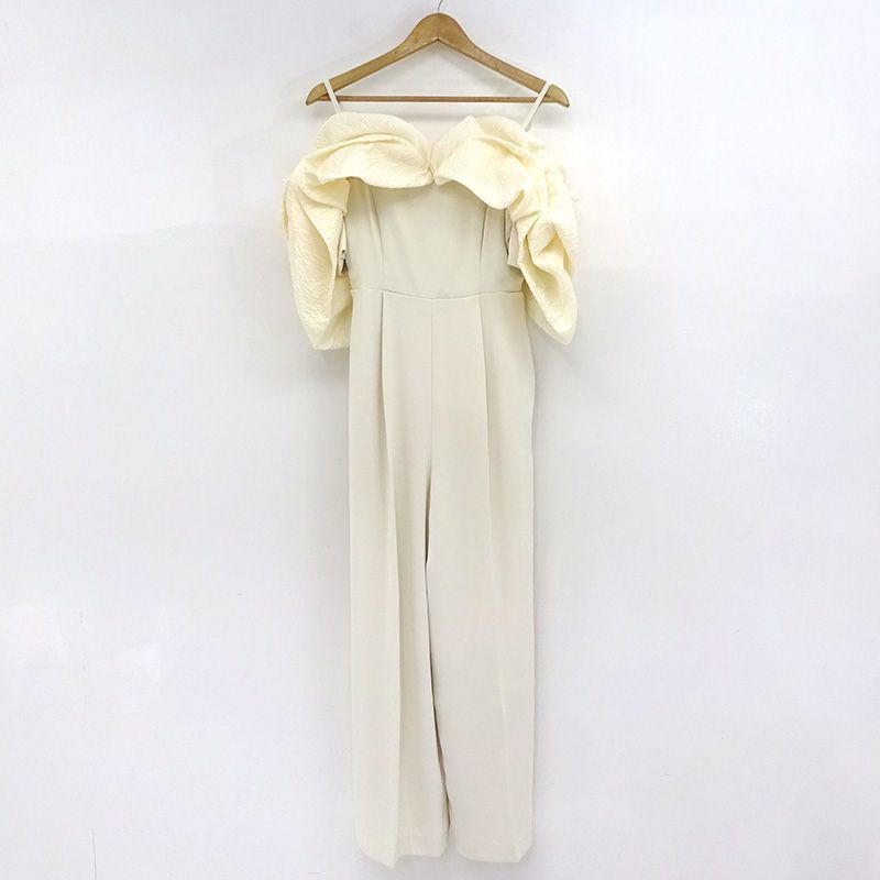 三重店】eimy istoire ジャガードコンビネゾン アイボリー 1124530899 