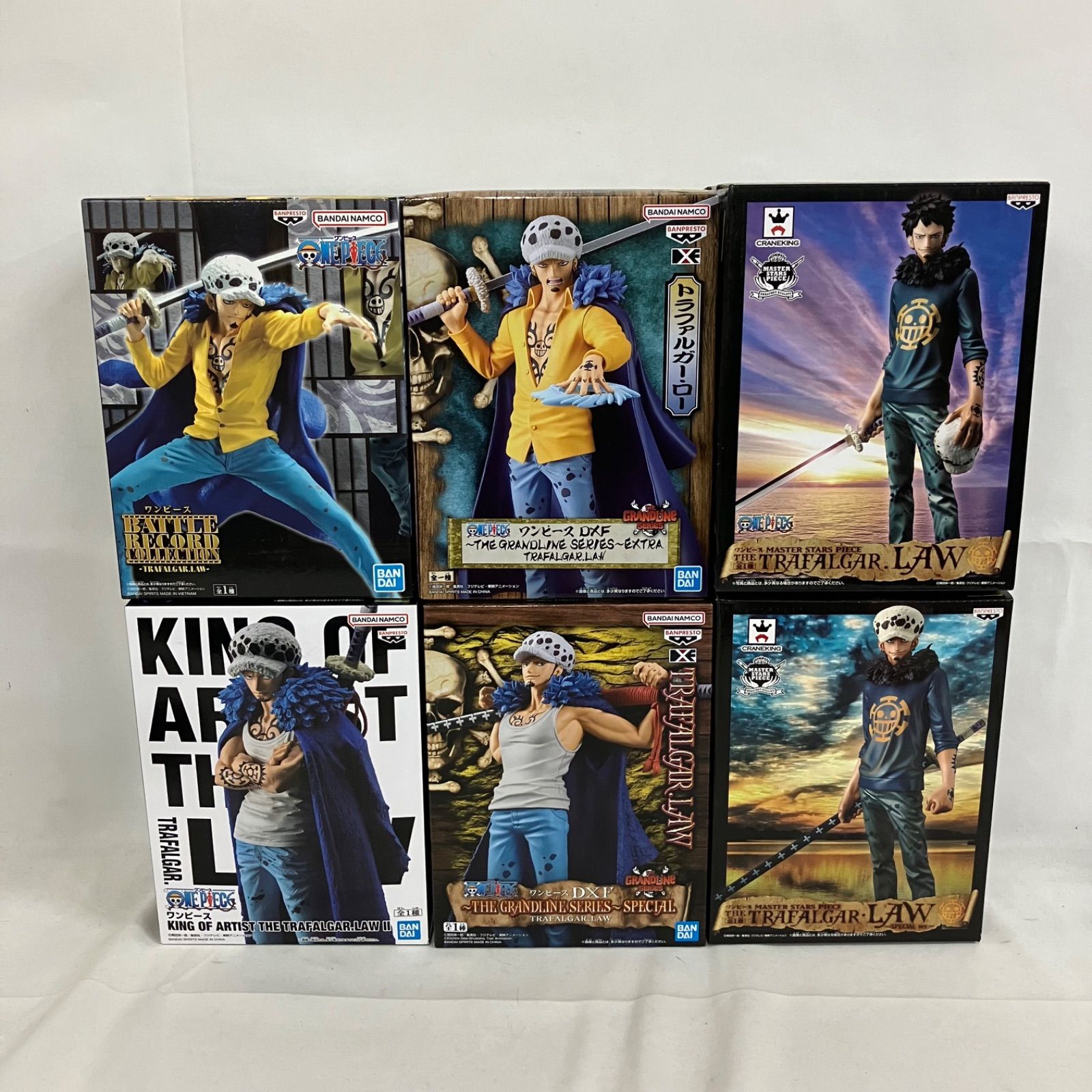 未開封 ワンピース ONE PIECE トラファルガー・ロー フィギュア 6個