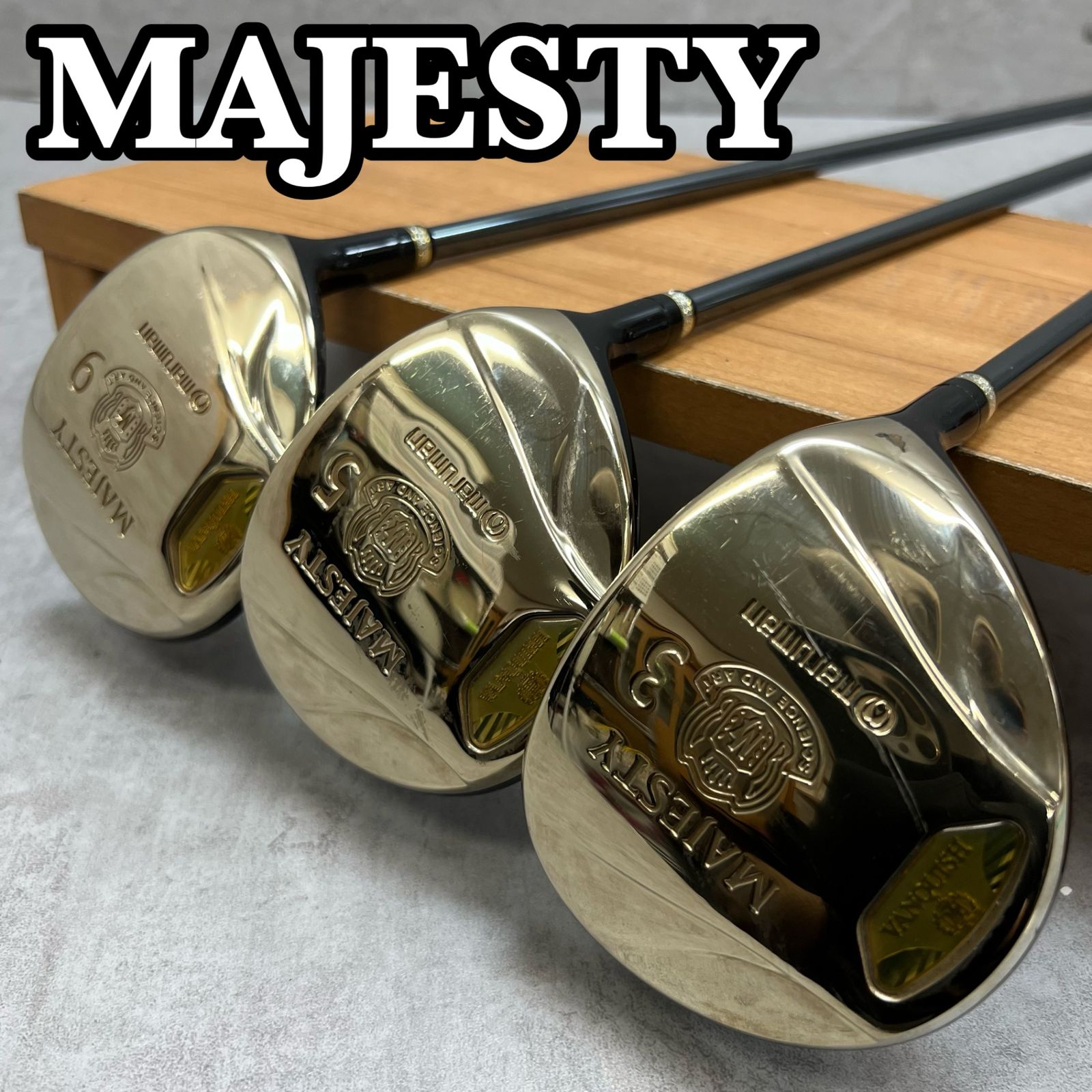 マジェスティ バンキッシュ メンズゴルフ ウッド3本セット R 右利き用