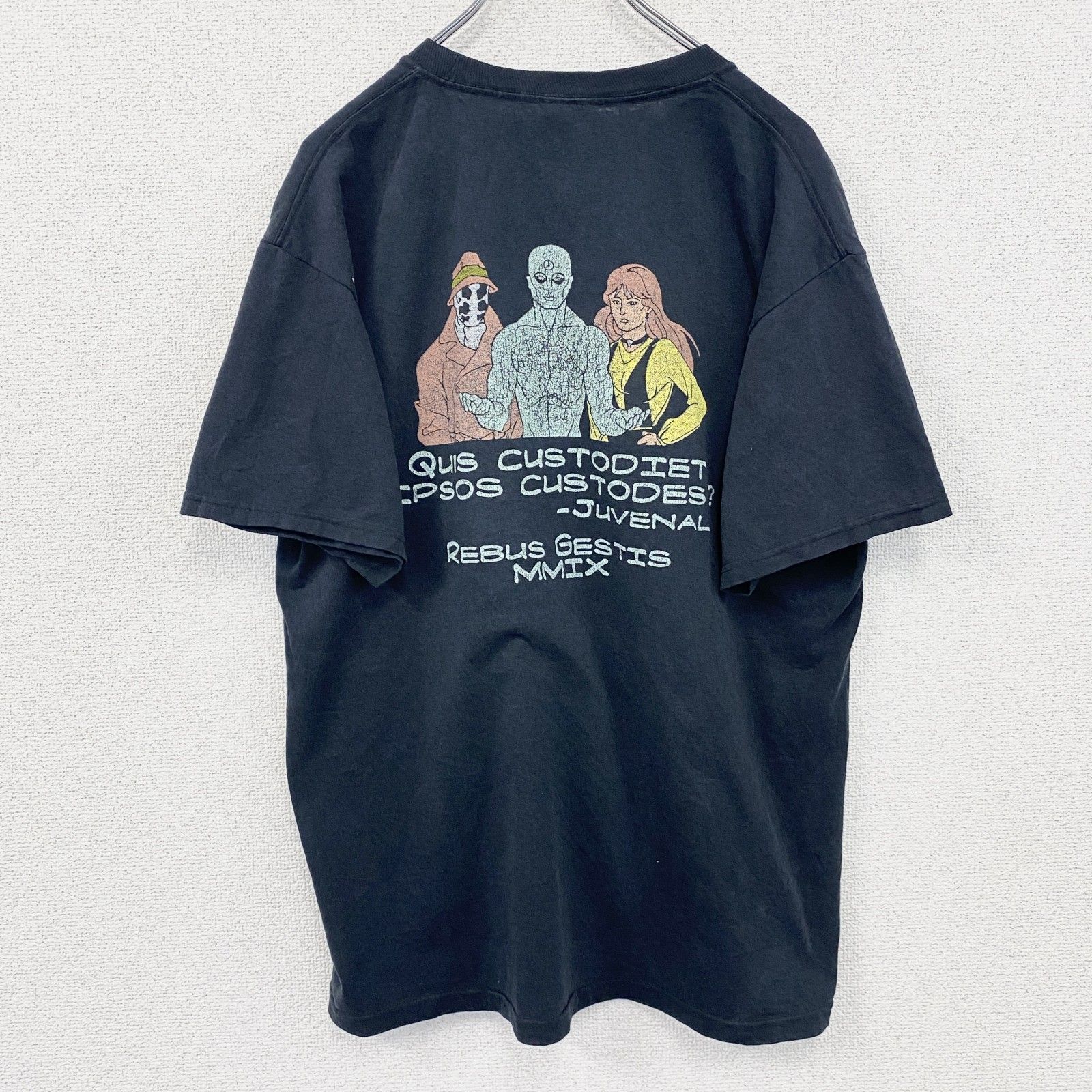 古着 used　00s　JERZEES　ジャージーズ　Watchmen　ウォッチメン　半袖Tシャツ　ムービーT　黒　ブラック　Lサイズ【値引き交渉OK！】