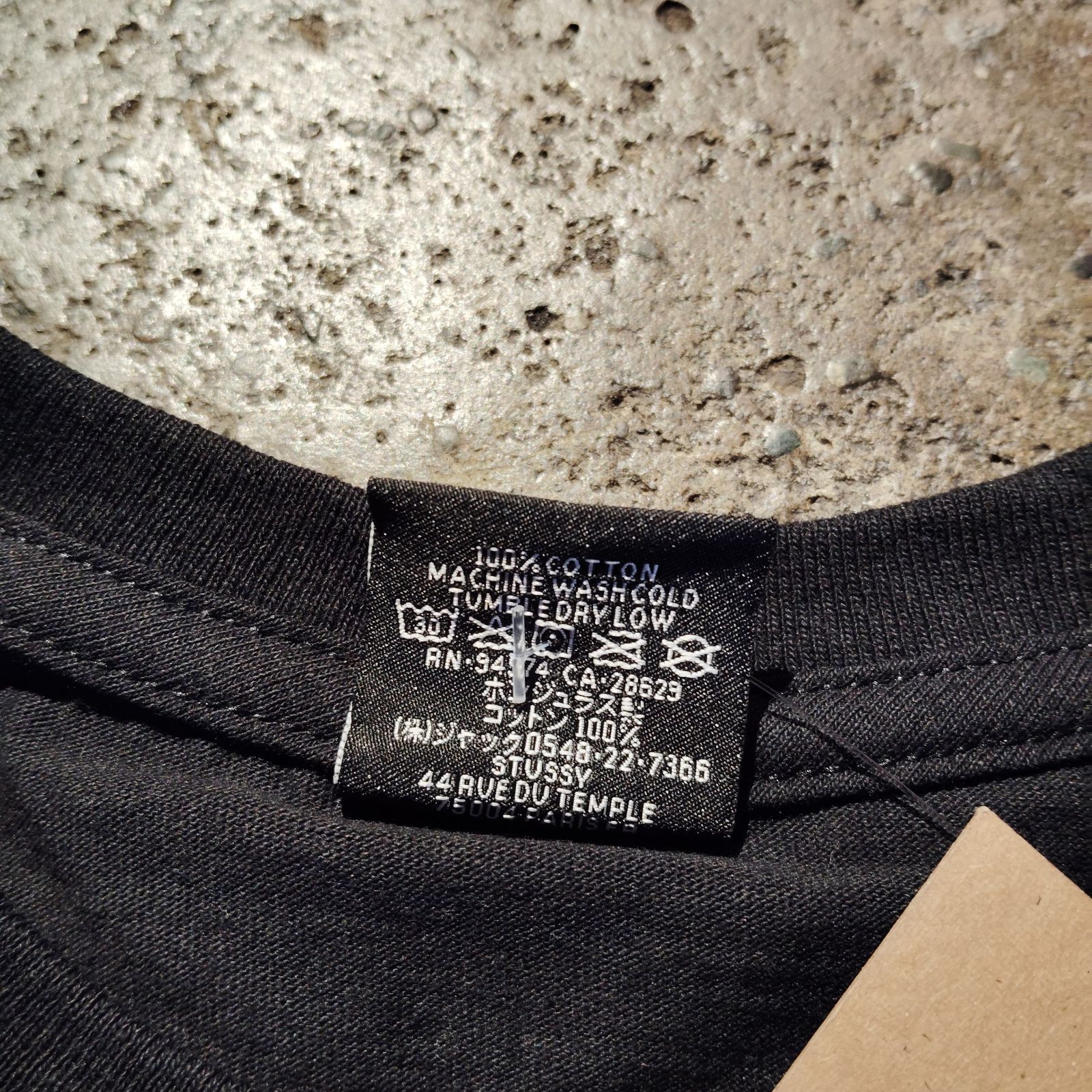 STUSSY STOCK HONOLULU TEE BLACK S ステューシー ホノルル限定 T