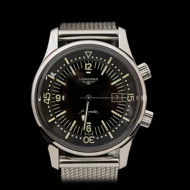 正規品 LONGINES ロンジン L37744506 新モデル レジェンドダイバー スチール 黒文字盤 42mm