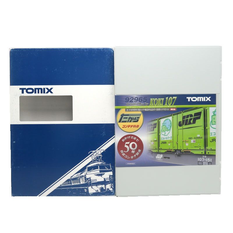 TOMIX コキ107(鉄道コンテナ輸送50周年記念カラー19D形コンテナ付