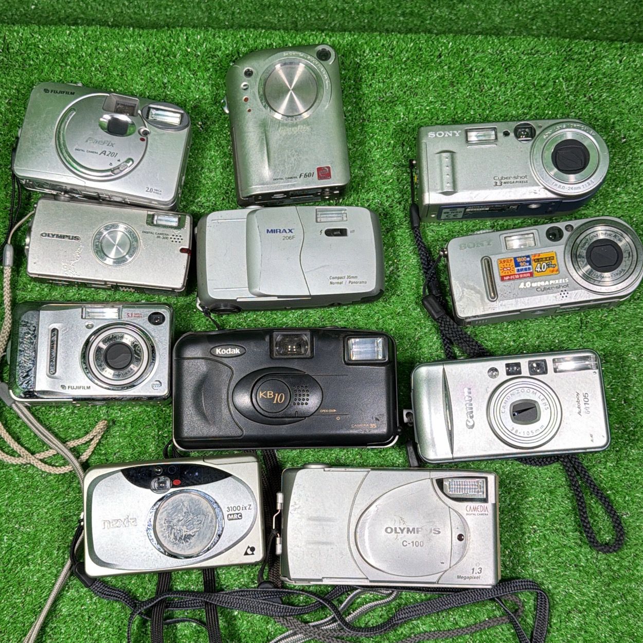 S】Canon OLYMPUS FUJIFILM デジカメ デジタルカメラ 3台セット 