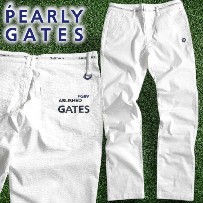 PEARLY GATES パーリーゲイツ ゴルフ 接触冷感 +PLUSCOOL 織り柄