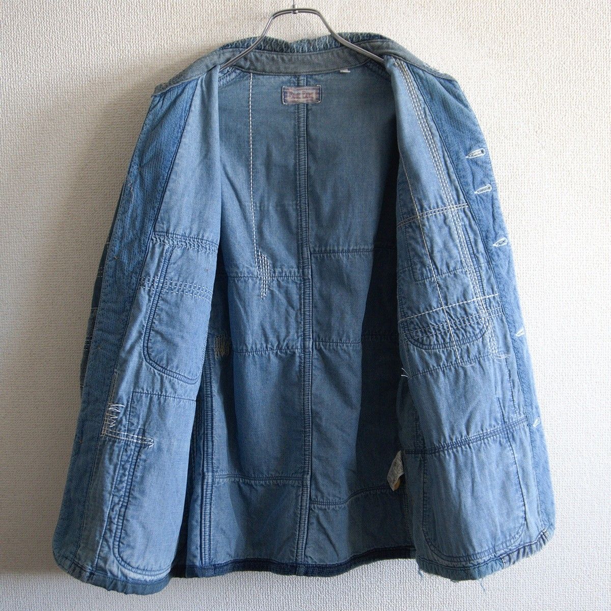 BLUE BLUE JAPAN パッチワークカバーオール メンズ BLUE BLUE JAPAN パッチワークカバーオール