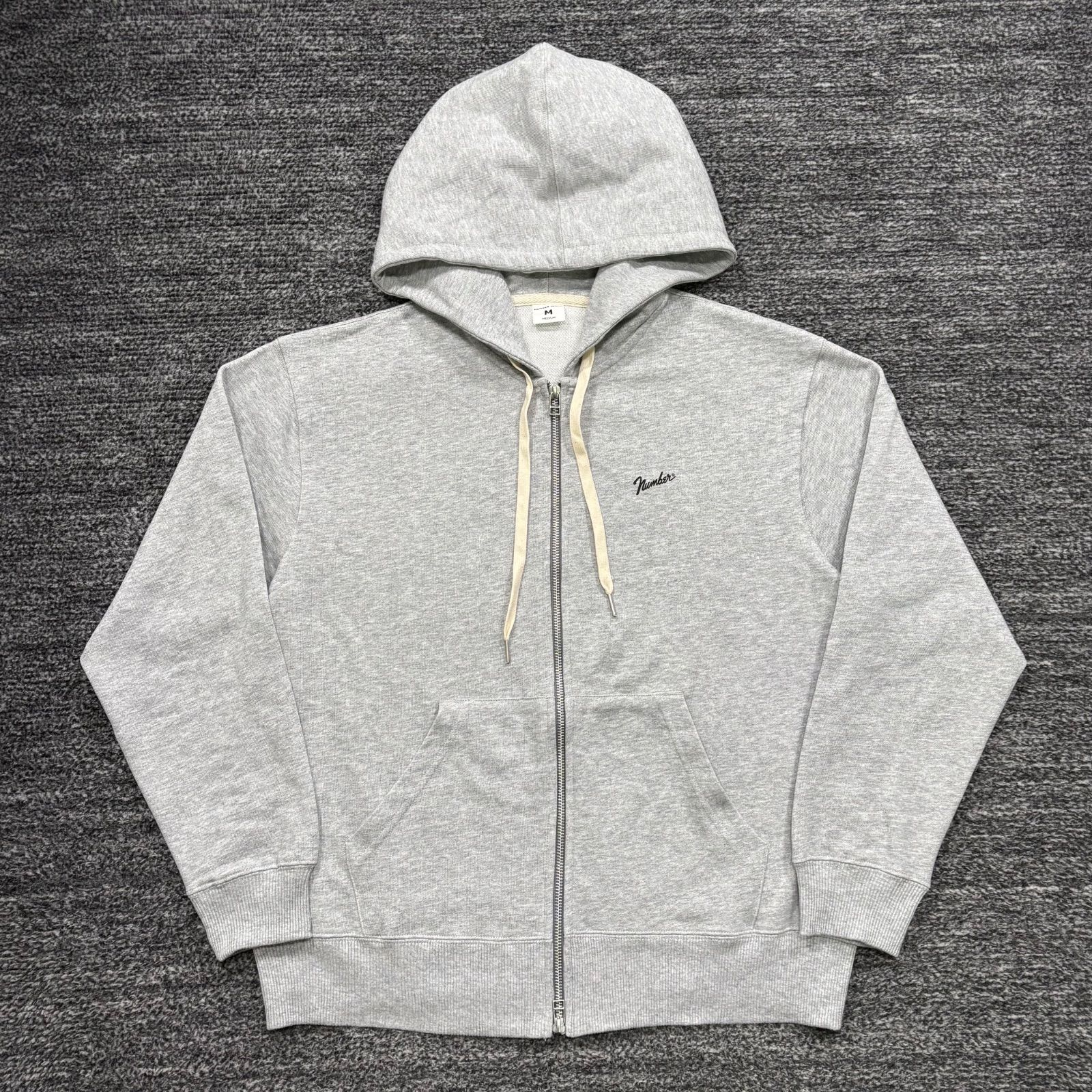 美品 NUMBER (N)INE FIRM COTTON FULL ZIP SWEAT HOODIE M