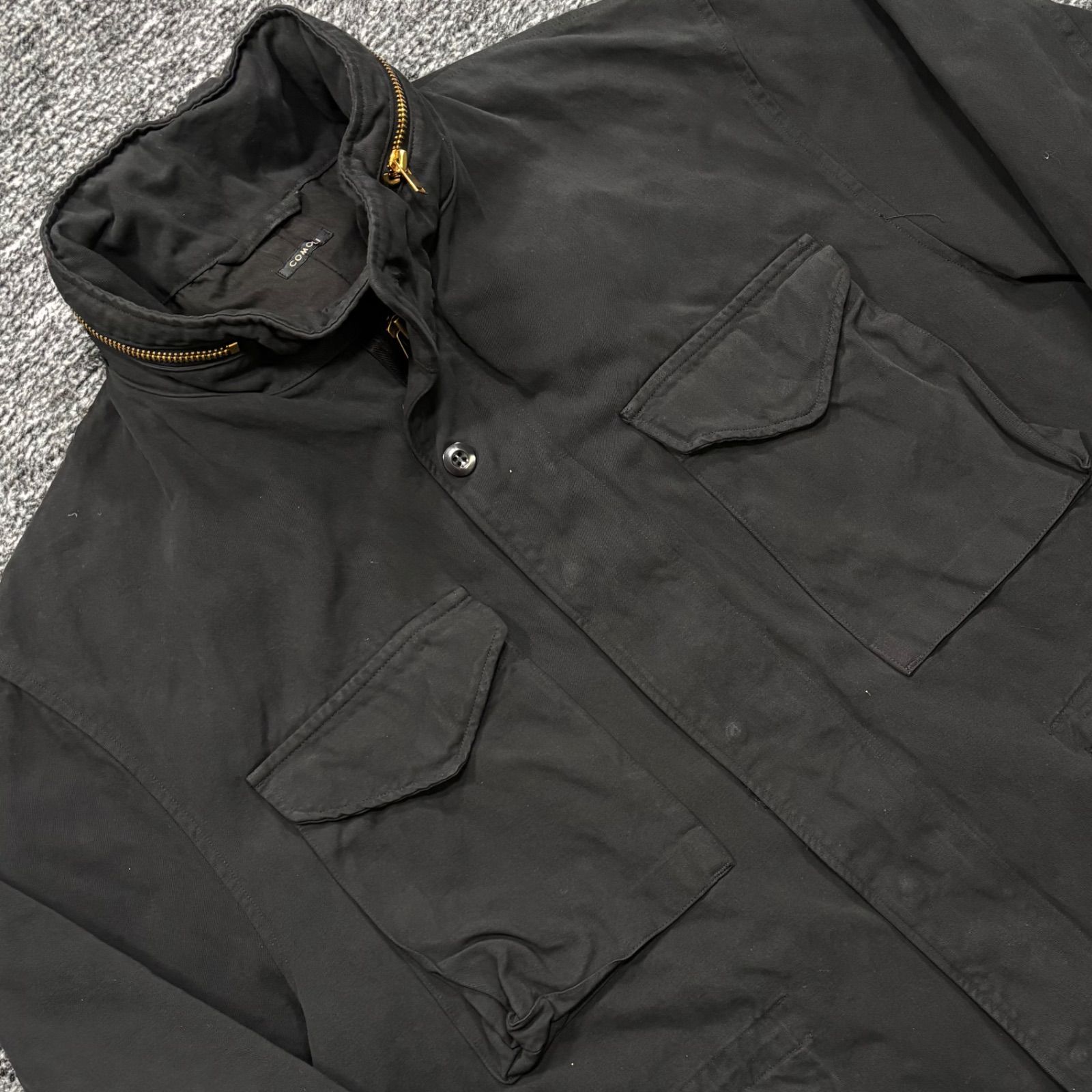 美品 comoli 25aw 製品染めM65ジャケット C03-01026 2 コモリ ブラック