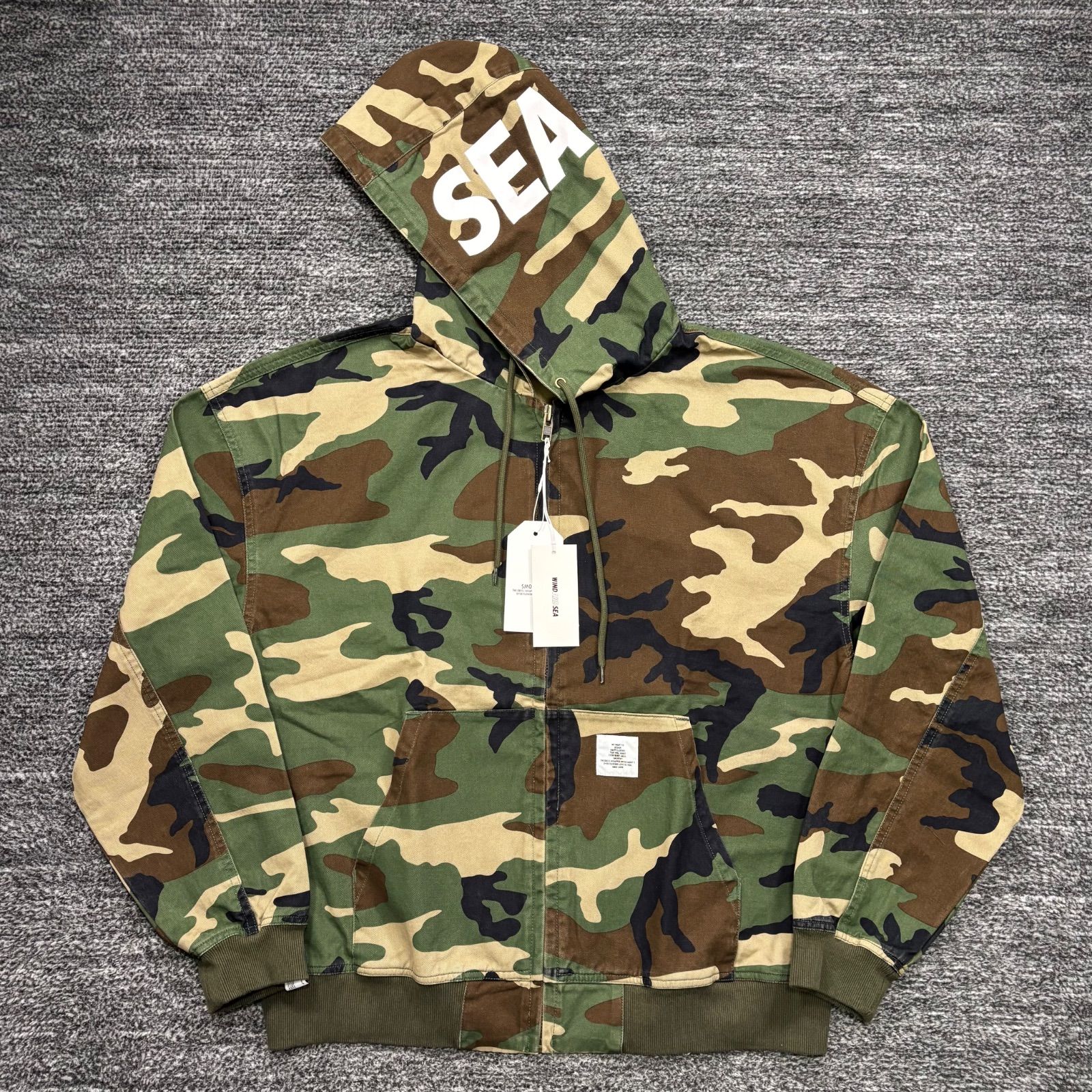 未使用品 WIND AND SEA WDS × SMOOTHY Duck Jacket CAMO L ウィン