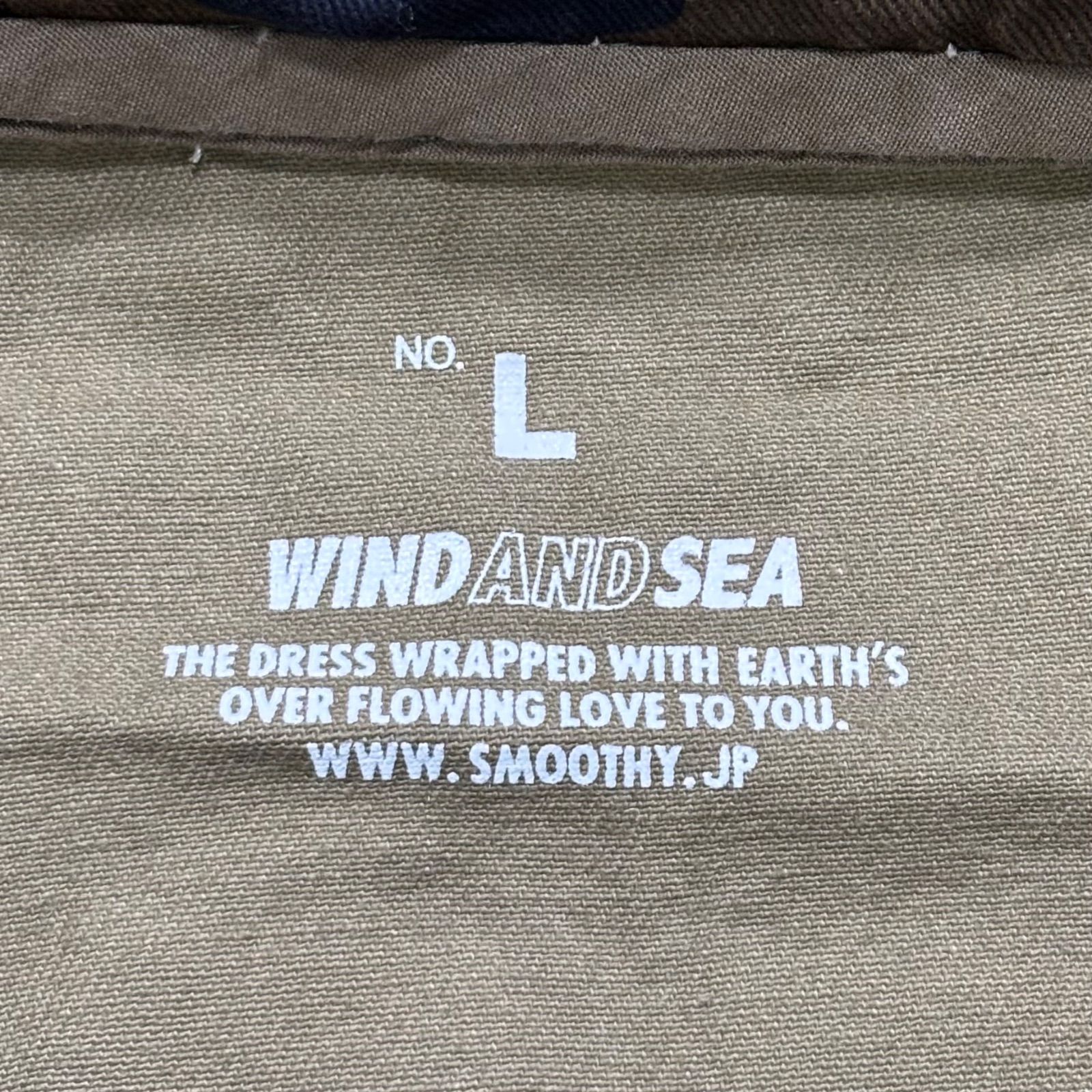 未使用品 WIND AND SEA WDS × SMOOTHY Duck Jacket CAMO L ウィン