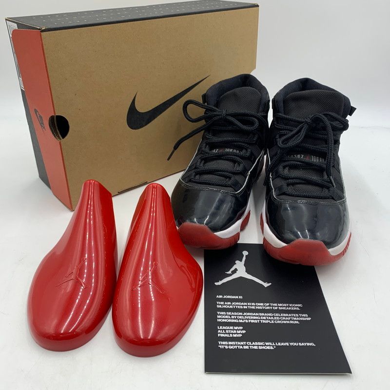 中古品】NIKE ナイキ AIR JORDAN 11 RETRO BRED 378037-061 エア