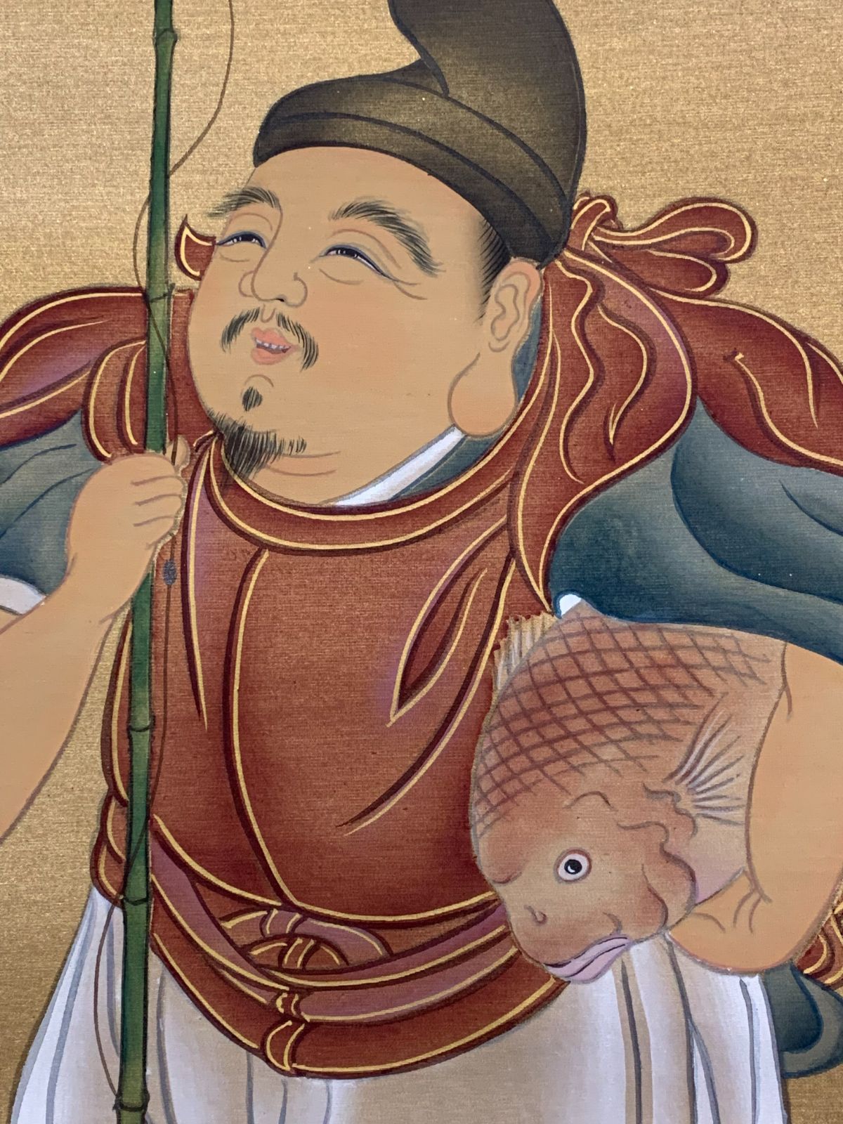 掛け軸】336 国井幸雪「恵比寿大黒 双幅」山下松麓師事 岐阜の人 #茶掛