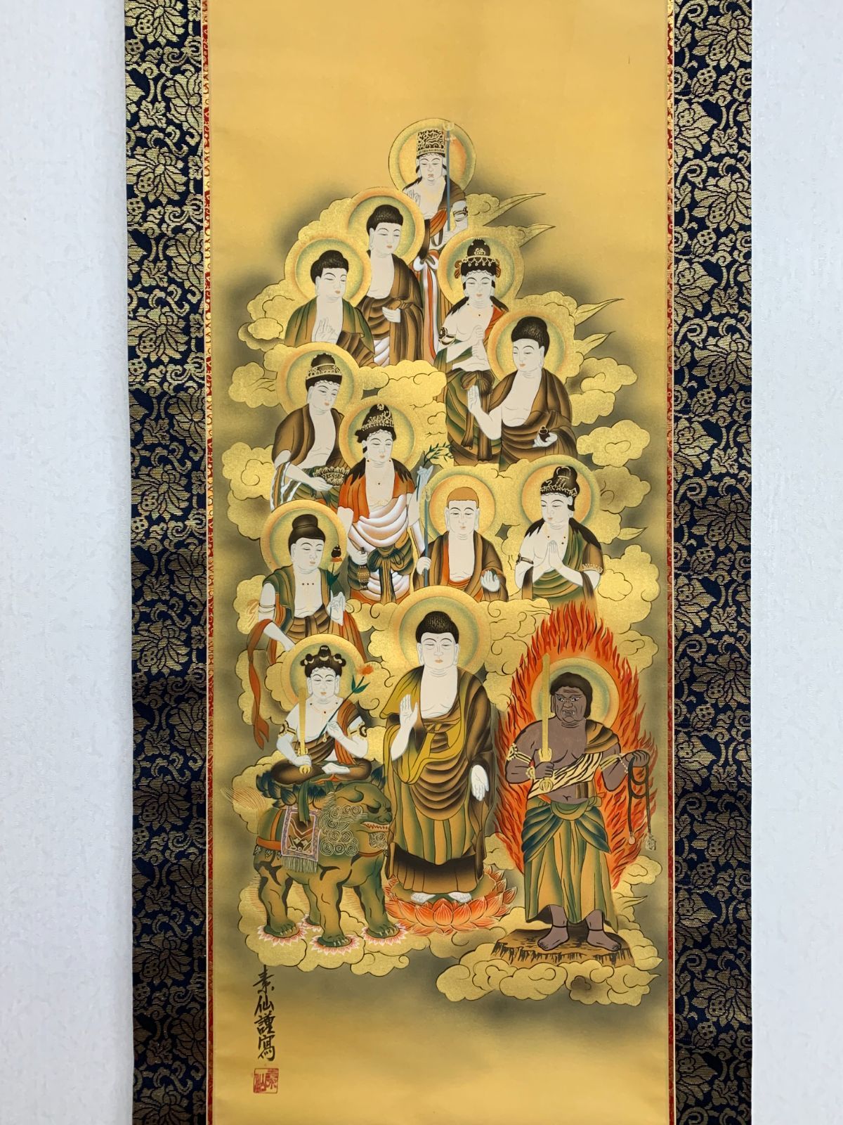 掛け軸】337 福田素仙「十三佛」 #茶掛 #掛軸 #古美術 #骨董 #お値下げ