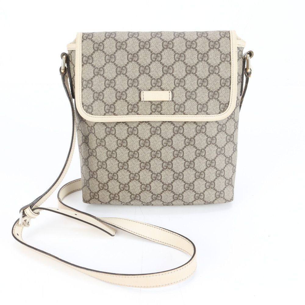 グッチ GGスプリーム 223666 レザー ショルダーバッグ 斜め掛け クロス