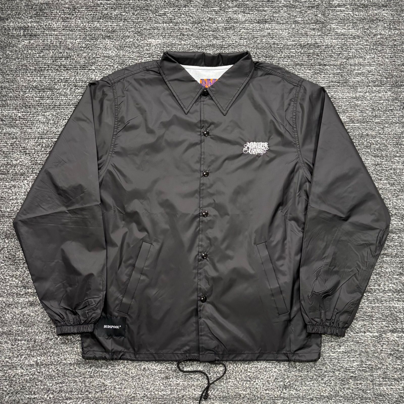 未使用同様 BUDSPOOL APHRODITEGANG COACH JACKET BLACK M