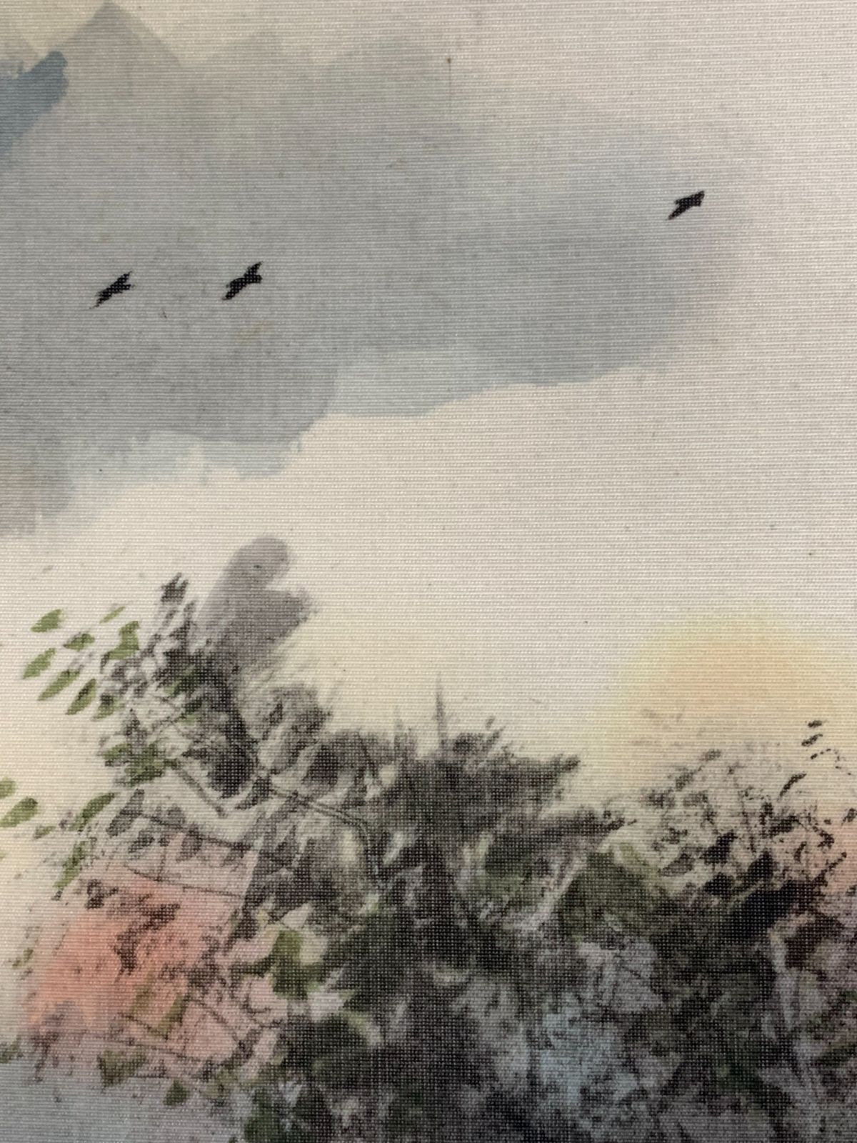 掛け軸】345 松林桂月「不二」野口幽谷門下 近代南画 文化勲章 山口の