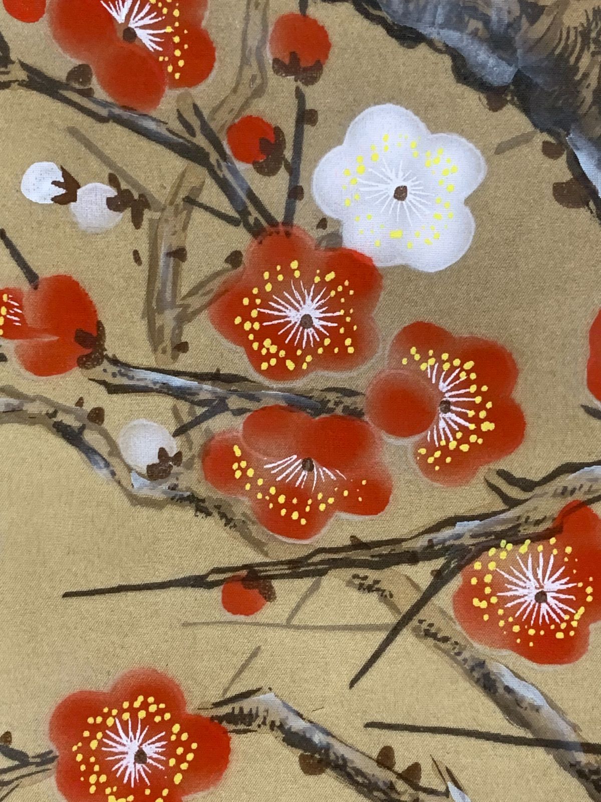 掛け軸】348 下条春草「梅に鶯」#茶掛 #掛軸 #古美術 #骨董 #お値下げ