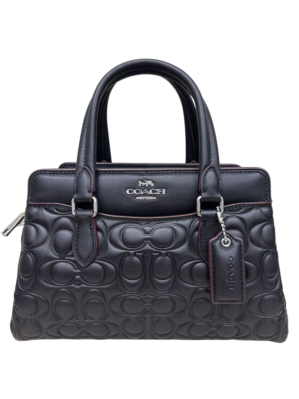 ✨美品✨COACH /コーチ ミニ ダーシー キャリーオール シグネチャー 