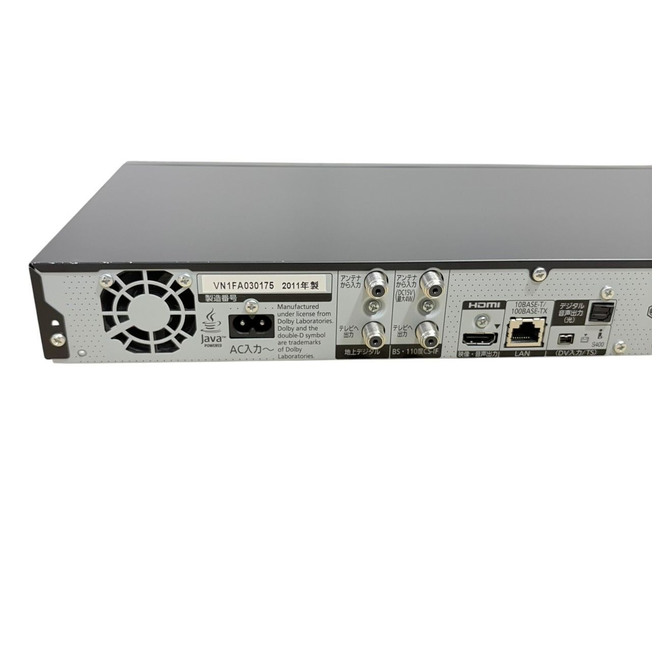 動作品/初期化済み】 Panasonic/パナソニック ブルーレイレコーダー