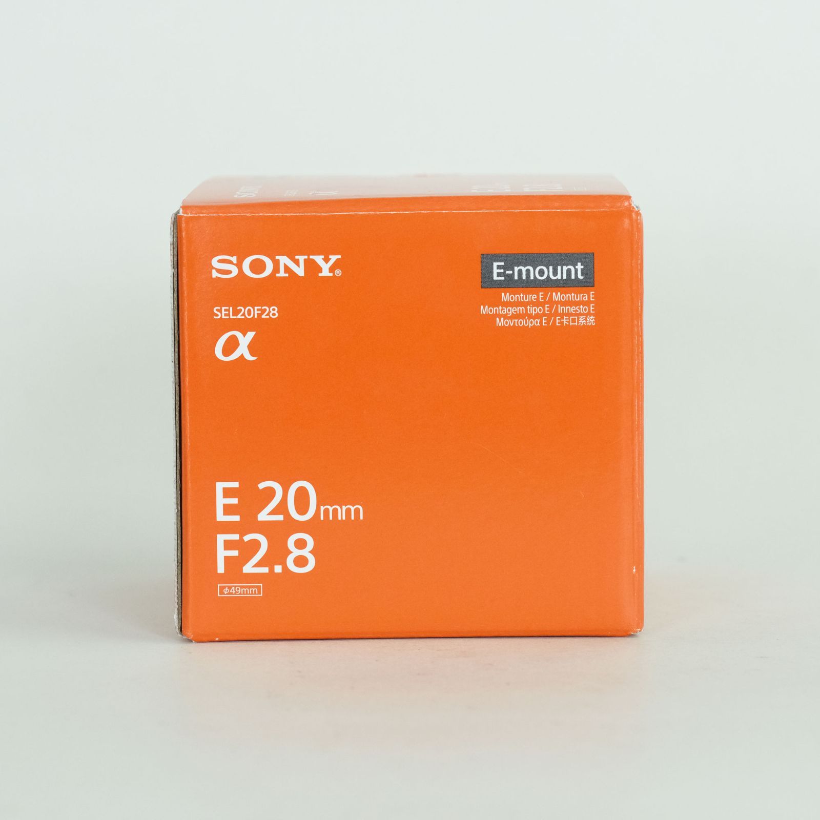 美品] SONY E 20mm F2.8 SEL20F28 | SONY Eマウント - メルカリ