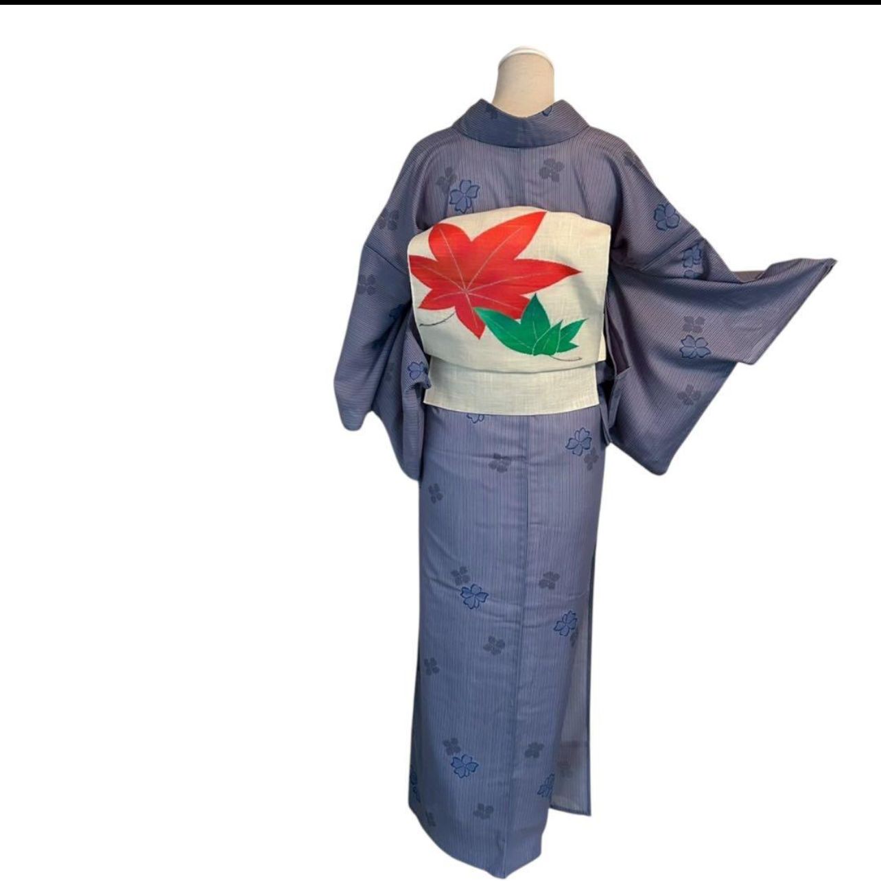 薄物 夏物 化繊 紗紬風 小紋 フルセット 4点 M 〜L カタ1-10 - メルカリ