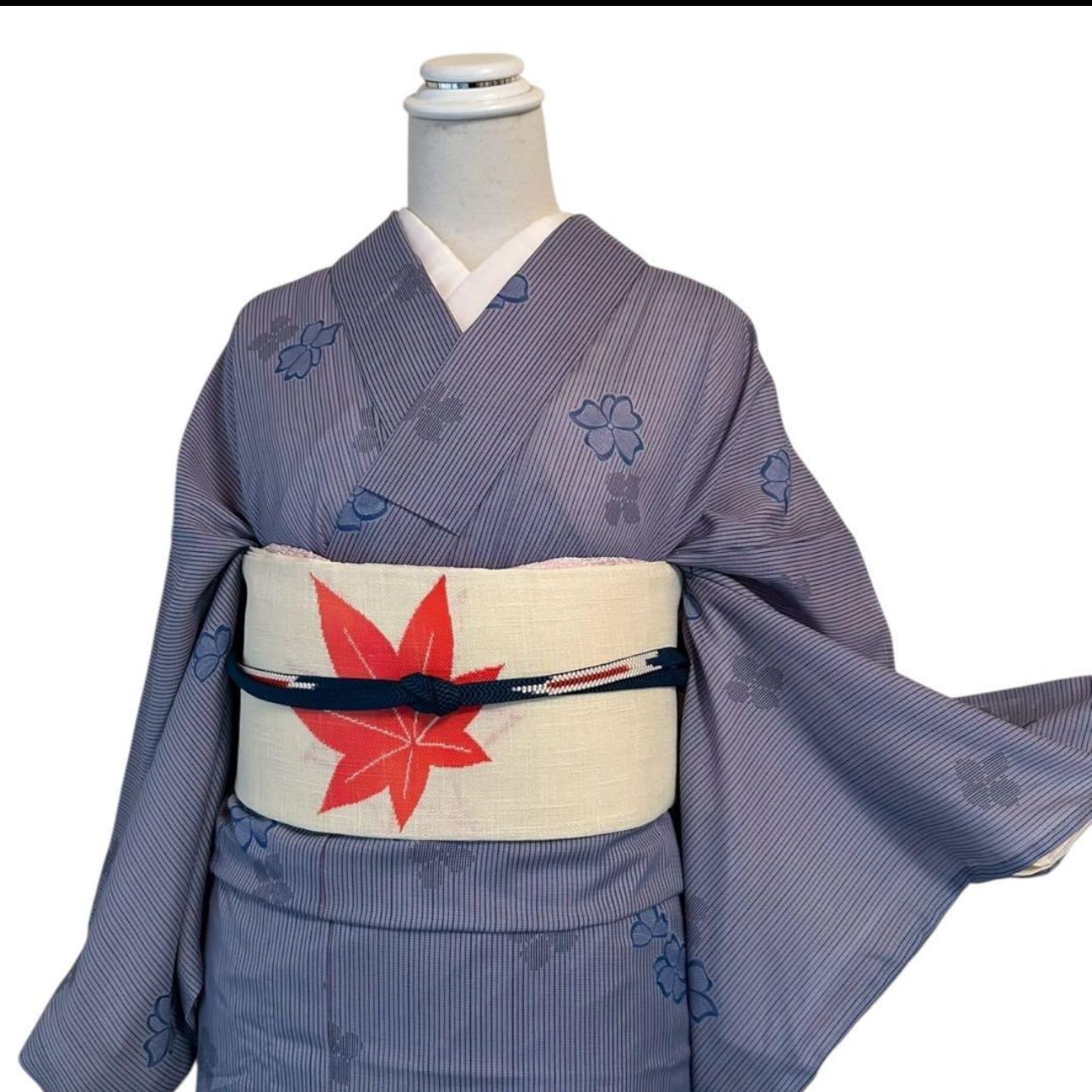 薄物 夏物 化繊 紗紬風 小紋 フルセット 4点 M 〜L カタ1-10 - メルカリ