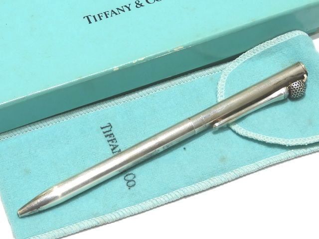 TIFFANY ティファニー シルバー925 ツイスト ボールペン ☆ ゴルフ